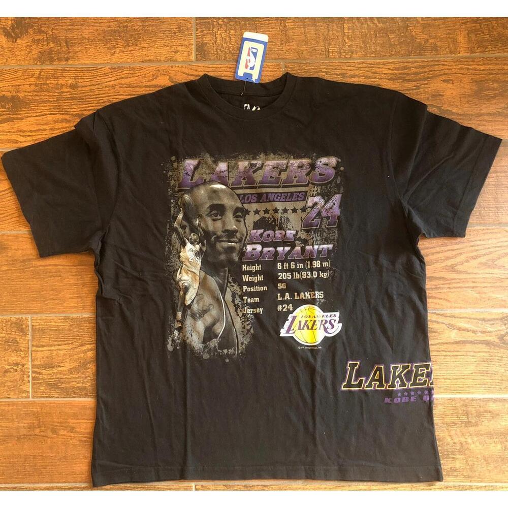 Kobe Bryant T Shirt Black Mamba Los Angeles Lakers Majestic 2Xl Nba 24